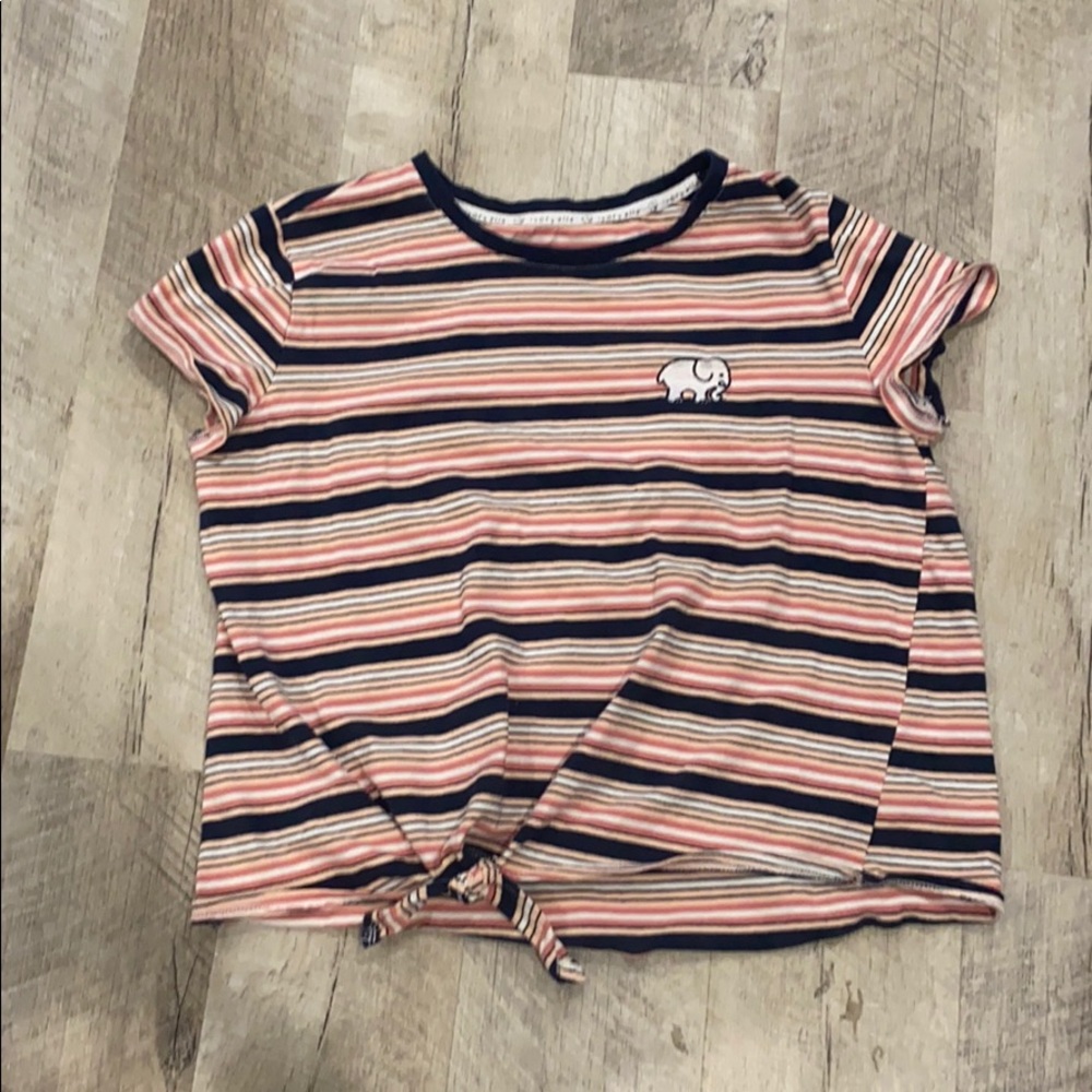 ivory ella striped tee